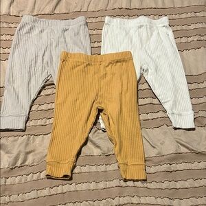 Cloud Island Mustard Ribbed Baby Pants